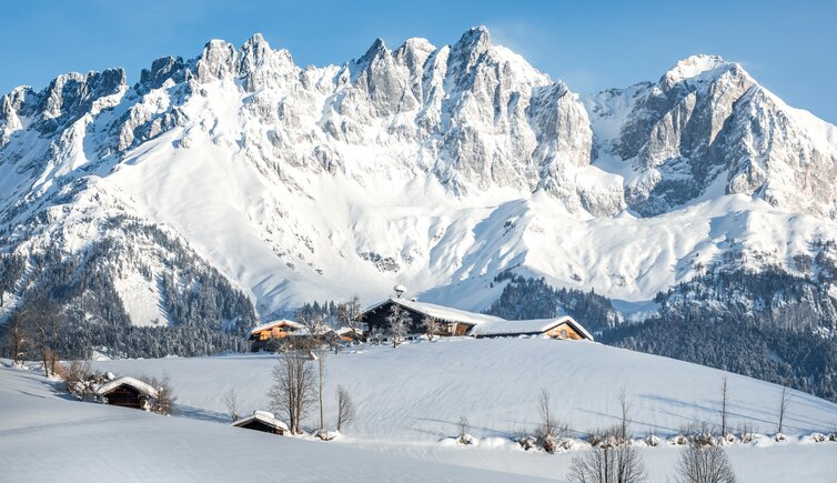 Landschaft Winter Wilder Kaiser