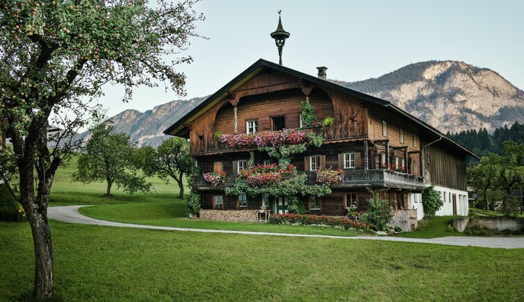 traditioneller bauernhof in schwoich