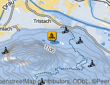 Map: Tristacher See / Lago Tristach