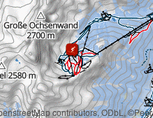 Map: Skigebiet Schlick 2000 - Stubaital / Area sciistica Schlick 2000 - Stubaital