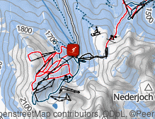 Map: Skigebiet Axamer Lizum / Area sciistica Axamer Lizum