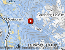 Map: Wildpark Aurach / Parco Faunistico Aurach