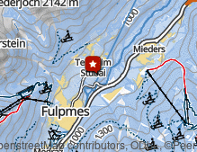 Map: Greifvogelpark Telfes / Parco degli uccelli rapaci di Telfes