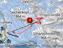 Map: Skigebiet Füssener Jöchle / area sciistica Füssener Jöchle