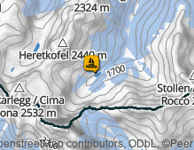 Map: Klapfsee / Lago Klapfsee