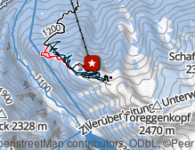 Map: Adlerbühne Ahorn / Palcoscenico delle aquile sull'Ahorn