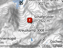 Map: Wanderung zur Franz-Senn-Hütte