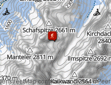 Map: Wanderung zur Innsbrucker Hütte
