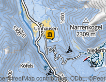 Map: Ötzi-Dorf Umhausen / Ötzi-Dorf Umhausen