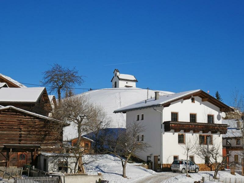 Winter Hike To The Hog Mountain Hut Near Serfaus Tyrol Austria