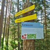 karwendelsteg wegweiser naturpark karwendel