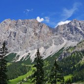 wetterspitzen und plattspitzen zugspitze massiv wettersteingebirge