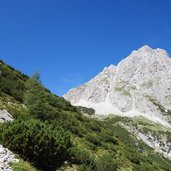 aufstieg am weg coburger huette