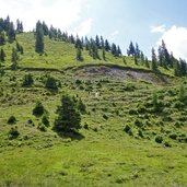 wanderer bei schatzbergalm