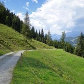 mtb route nach alpbach talfahrt nahe pechalm