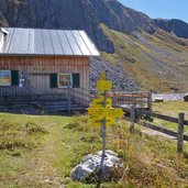 wegweiser bei obstansersee huette