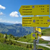 wegeweiser jufenkamm hahenkamm routen mit kat kitzbueheler alpen trail sticker