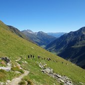 aufstieg am weg zum rinnensee