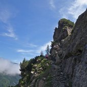 drischlsteig gesichterte stelle und treppen