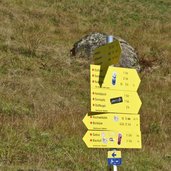 wegweiser wanderwege bei hochwildalm aurach kitzbuehel