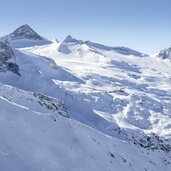 Blick auf Gletscher