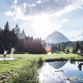 Golf mit Blick auf die Hohe Munde