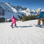 Skifahren Familie kl