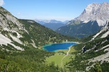 blick von seebensee bis vorderer und hinterer tajakopf fr