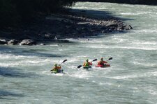 kajak rafting auf der isel