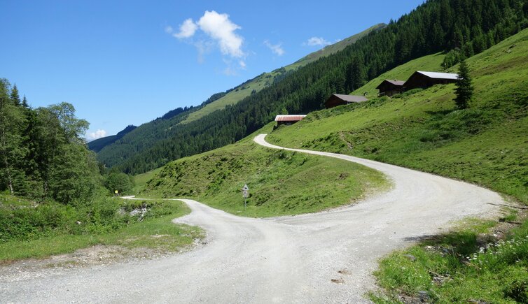 weg mtb aschauer hoehenweg abzweigung rackstattalm